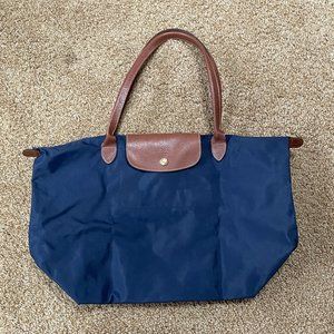 EUC Navy Large Longchamp Le Pliage Tote